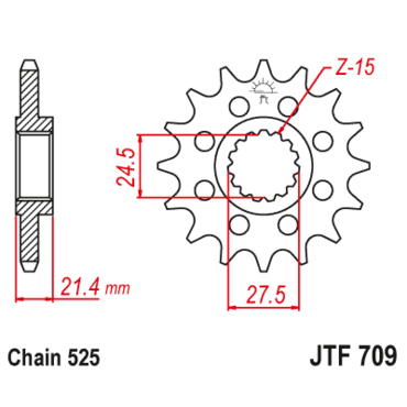 Звезда ведущая JTF709.16RB - миниатюра 1
