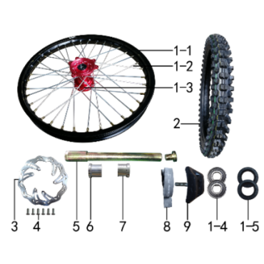Винт оси передней M16x1.5x23.851.0020 - миниатюра 30