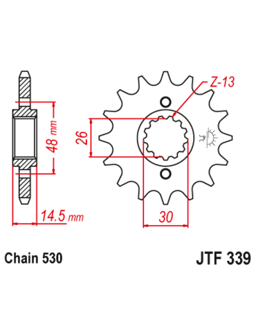 Звезда ведущая JTF339.15