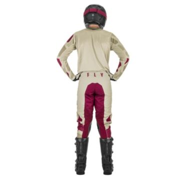 Комплект Fly Racing KINETIC K221 Серый Бордовый, джерси+штаны - миниатюра 10