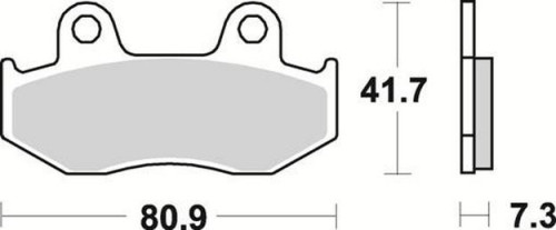 Комплект тормозных колодок Braking под мотоциклы Honda