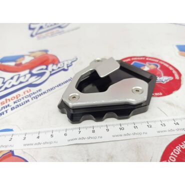 CNC алюминиевый расширитель боковой подножки CRF1000 16-> / черный - миниатюра 2