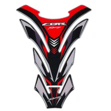 Наклейка на бензобак Honda CBR черно красная - миниатюра 1