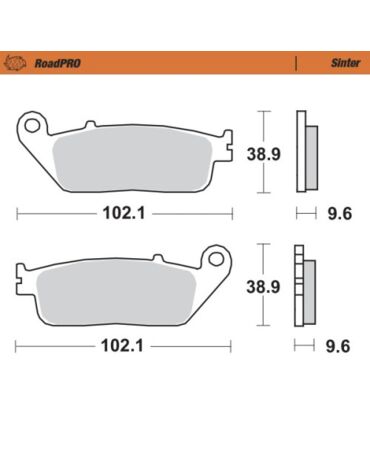 Колодки тормозные передние MOTO MASTER (Sinter)