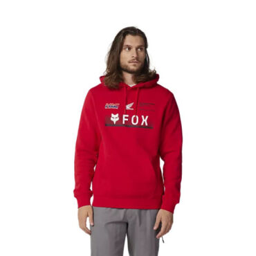 Толстовка Fox x Honda Pullover Hoodie, red (M, Взрослая  Повседневная) - миниатюра 2