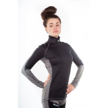 Starks Термокофта Warm Long Shirt Extreme женская черно серая - миниатюра 5