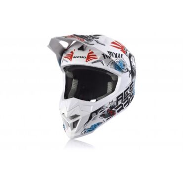Шлем Acerbis PROFILE 4 white blue red - миниатюра 2
