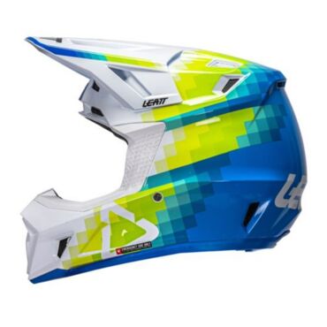 Leatt Шлем кроссовый  7.5 V26 Pixel Blue + очки Velocity 4.5 - миниатюра 7