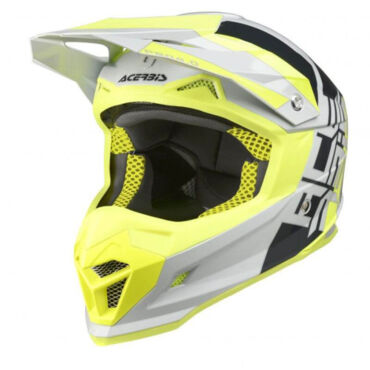 Acerbis Шлем Profile 4 Желто белый - миниатюра 3