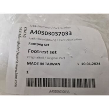 Комплект подножек KTM 65SX 24- / Husqvarna TC65 24- / GasGas MC65 24- - миниатюра 2