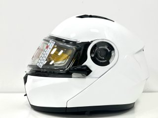 Шлем модуляр RSX Spark (HS 159) Winter, белый, очки желтые - миниатюра 6