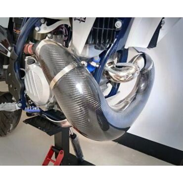 Защита резонатора карбоновая для 2T Koshine XN125/150 - миниатюра 3