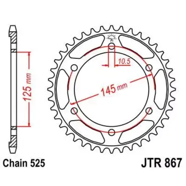 Звезда ведомая JTR867 - миниатюра 1