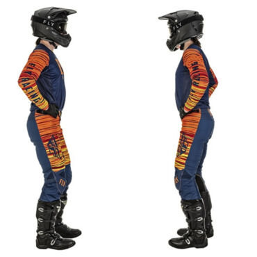 Штаны FLY RACING KINETIC WAVE Navy Orange - миниатюра 7