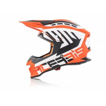 Acerbis Шлем кроссовый Profile 4 Orange White - миниатюра 8