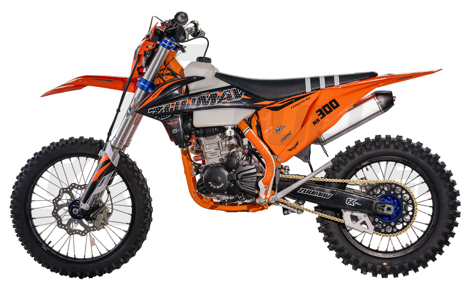 Кроссовый мотоцикл Zuumav K8 (NB 300) 21 18 оранжевый