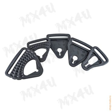 Застежки наколенников KX 3.0 (к т) - Черные - миниатюра 1