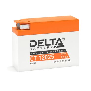 Аккумулятор для мототехники Delta CT 12025 114x39x87 мм - миниатюра 1