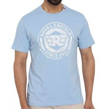 Футболка TEXTURED RE STAMP TS SKY BLUE , размер XL - миниатюра 1