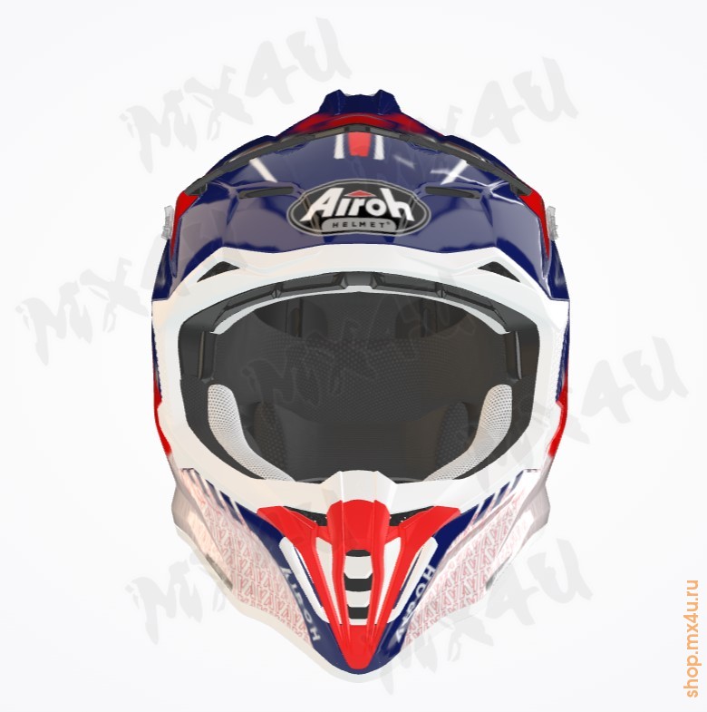 Внедорожный шлем Strycker Skin - Красный\Глянец - фото 3