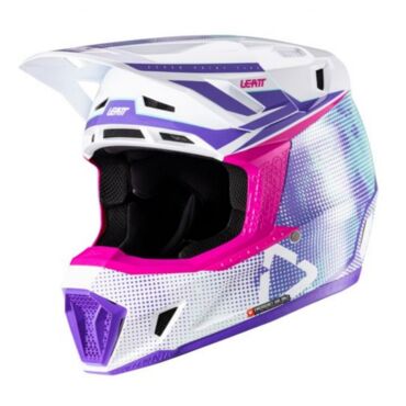 Leatt Шлем кроссовый  7.5 V26 Purple + очки Velocity 4.5 - миниатюра 7