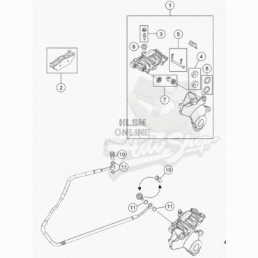 KTM колодки тормозные задние 1090 / 1190 / 1290 / 1390 Adv 14 25 // перед 125 250 450 525 SX EXC 99 05 ( 50313030000 ) - миниатюра 3