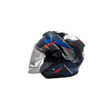 Шлем AiM JK526 Blue Red Black - миниатюра 4