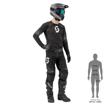 SCOTT Джерси 450 Podium black grey - миниатюра 4
