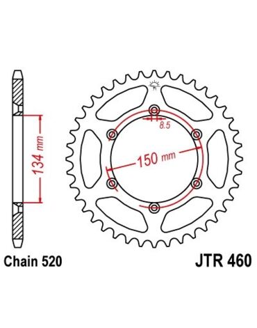Звезда ведомая JTR460.42