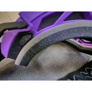 Очки зимние RSX Blizzard Winter, черный фиолетовый; двойная прозрачная линза - миниатюра 7