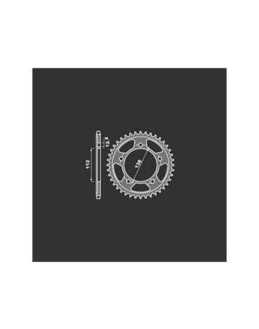 PBR 4357 47 звезда ведомая 47 зубов стальная XL1000 ( JTR1304 47 ) // M 49451