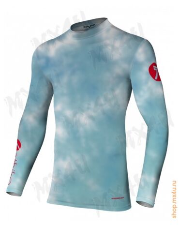 Компрессионная джерси ZERO ETHIKA COMPRESSION VAPOR - Голубая