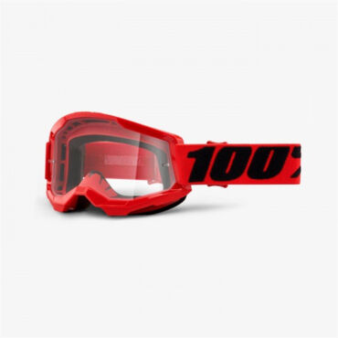 Очки подростковые 100% Strata 2 Youth Goggle Red / Clear Lens - миниатюра 1