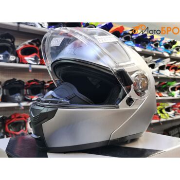 Шлем модуляр RSX Spark (HS 159) Winter, серый матовый - миниатюра 8