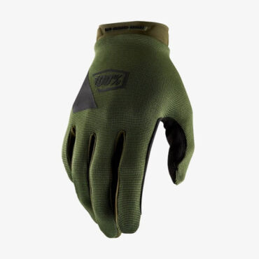 Мотоперчатки 100% Ridecamp Army Green Black - миниатюра 4