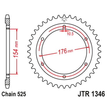 Звезда ведомая JTR1346 43 - миниатюра 1