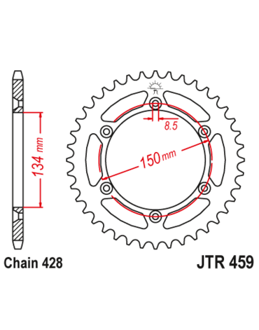 Звезда ведомая JTR459 52