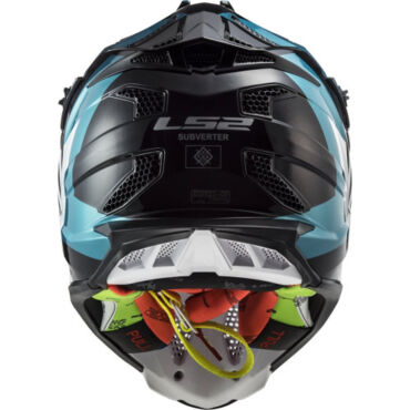 LS2 Мотошлем MX700 Subverter Evo Max Черно бирюзовый - миниатюра 6