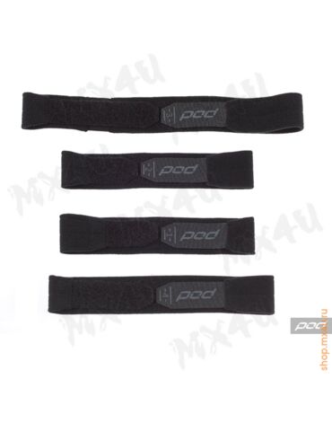 Стрепы наколенников подростковых POD KX YTH Strap Set Black Grey