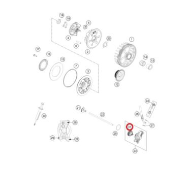 Ремкомплект цилиндра сцепления Husqvarna OEM A39032066000 A54032066000 Braktec GASGAS - миниатюра 1