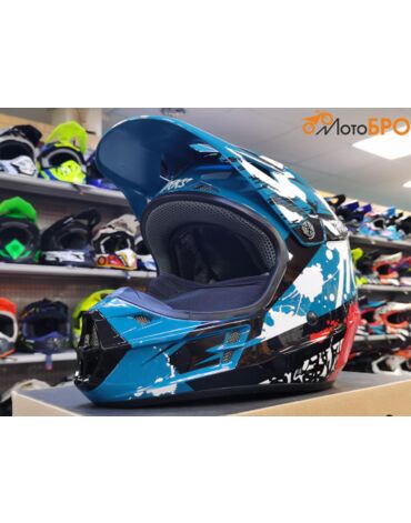 Шлем кроссовый Starks Base SH MX1, бирюза
