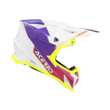 Acerbis Шлем T711 White Purple - миниатюра 11