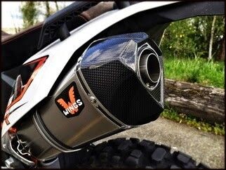 Wings Titanium Mufflers прямоточный титановый выхлоп (silver)  690 R / SMC ( 09 - 13 ) - миниатюра 5