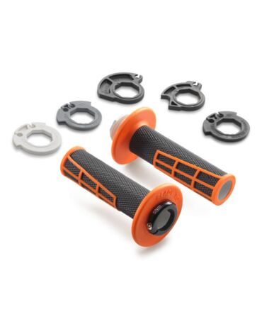 Грипсы оранжевые с отверстиями ODI (Lock ON) KTM SX SX F 23- / EXC EXC F 24-