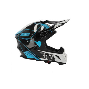 Acerbis Шлем Steel Carbon White Azure - миниатюра 5