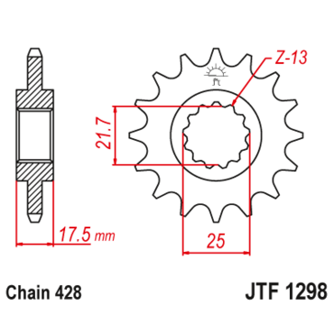 Звезда ведущая JTF1298.17 - миниатюра 1