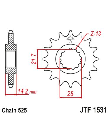 Звезда ведущая  JTF1531 15