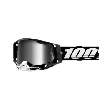100% Очки Racecraft 2 Goggle Black Mirror Silver Lens - миниатюра 2