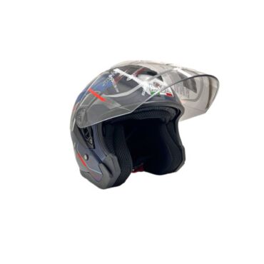 Шлем AiM JK526 Blue Red Black - миниатюра 5