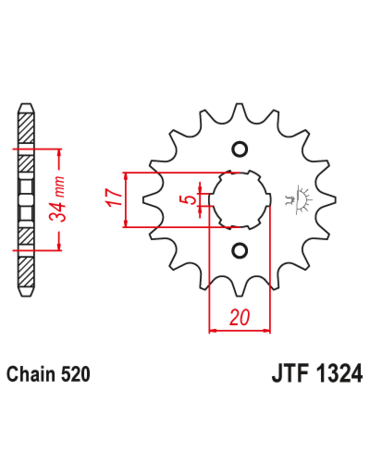 Звезда ведущая  JTF1324 11